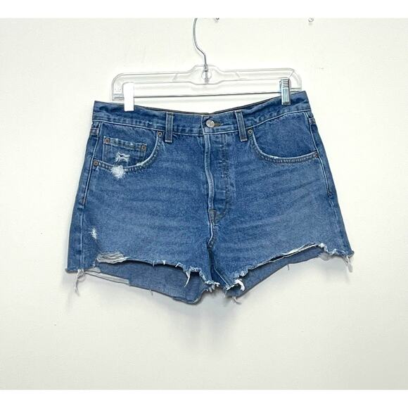 GRLFRND Hayden Low Rise Button Fly Boyfriend Jean Shorts 27 - Picture 1 of 7
